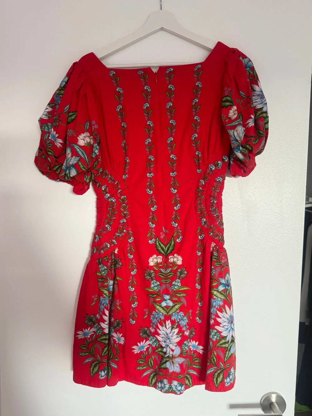 Farm Rio Red Linen Blend Dress - Picture 5 of 8
